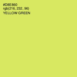 #D8E860 - Yellow Green Color Image